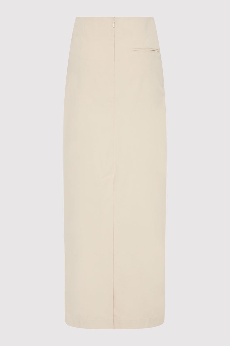 Minimal Column Skirt - Putty - 7