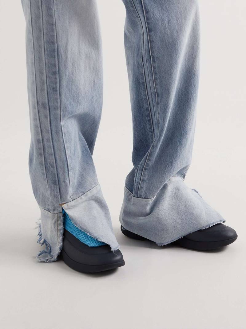 Antei Mesh, Faux Leather and Nylon Sneakers 2