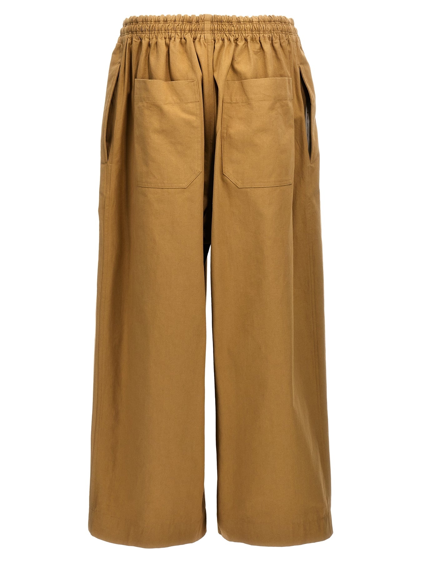 Cotton Trousers Pants Beige - 2
