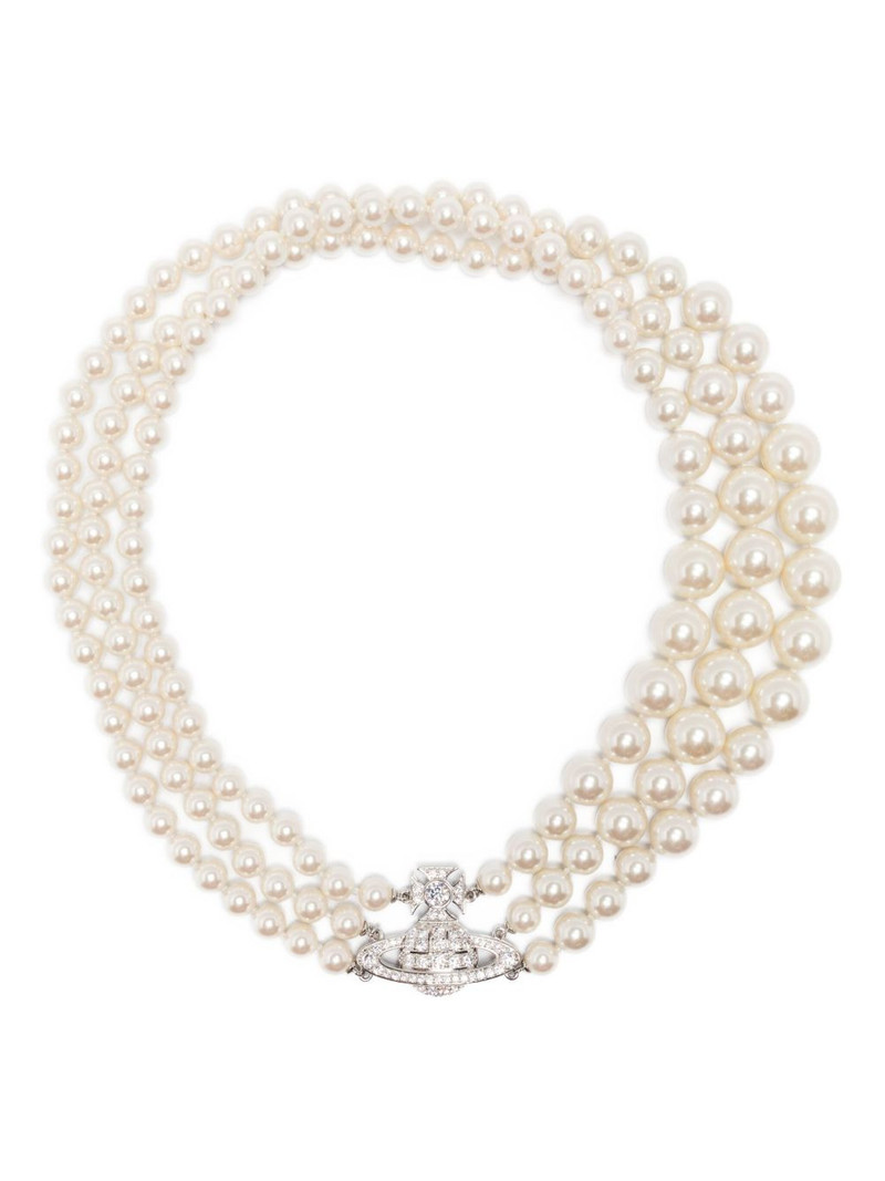 Orb faux-pearl necklace 1