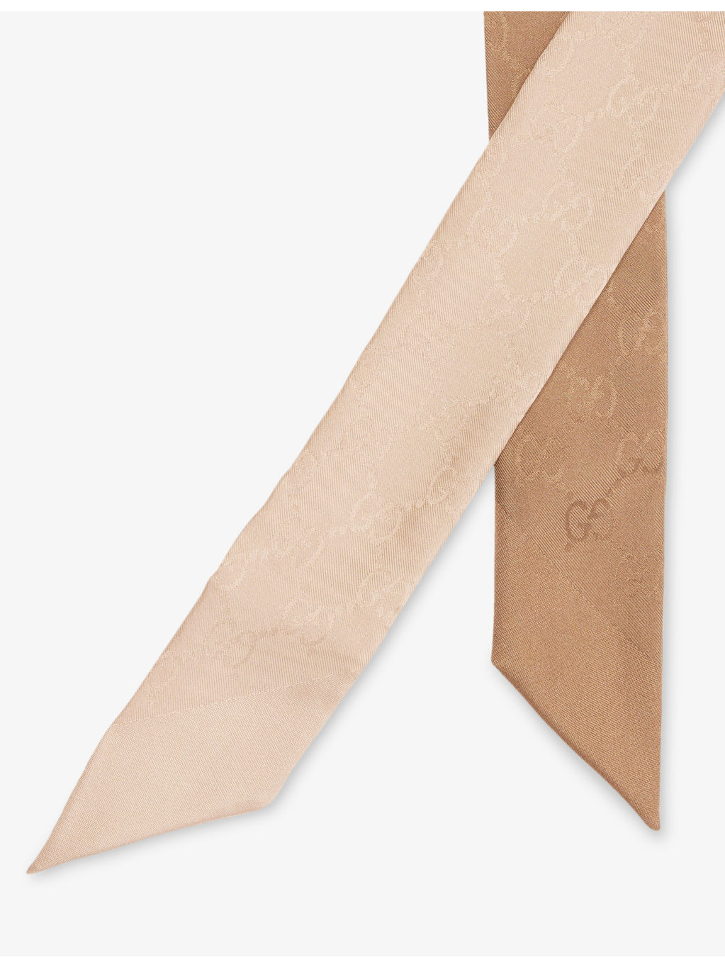 GG Jacquard-Print Silk Neck Tie - 2