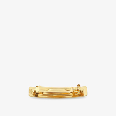 FENDI Gold-colored hair clip outlook