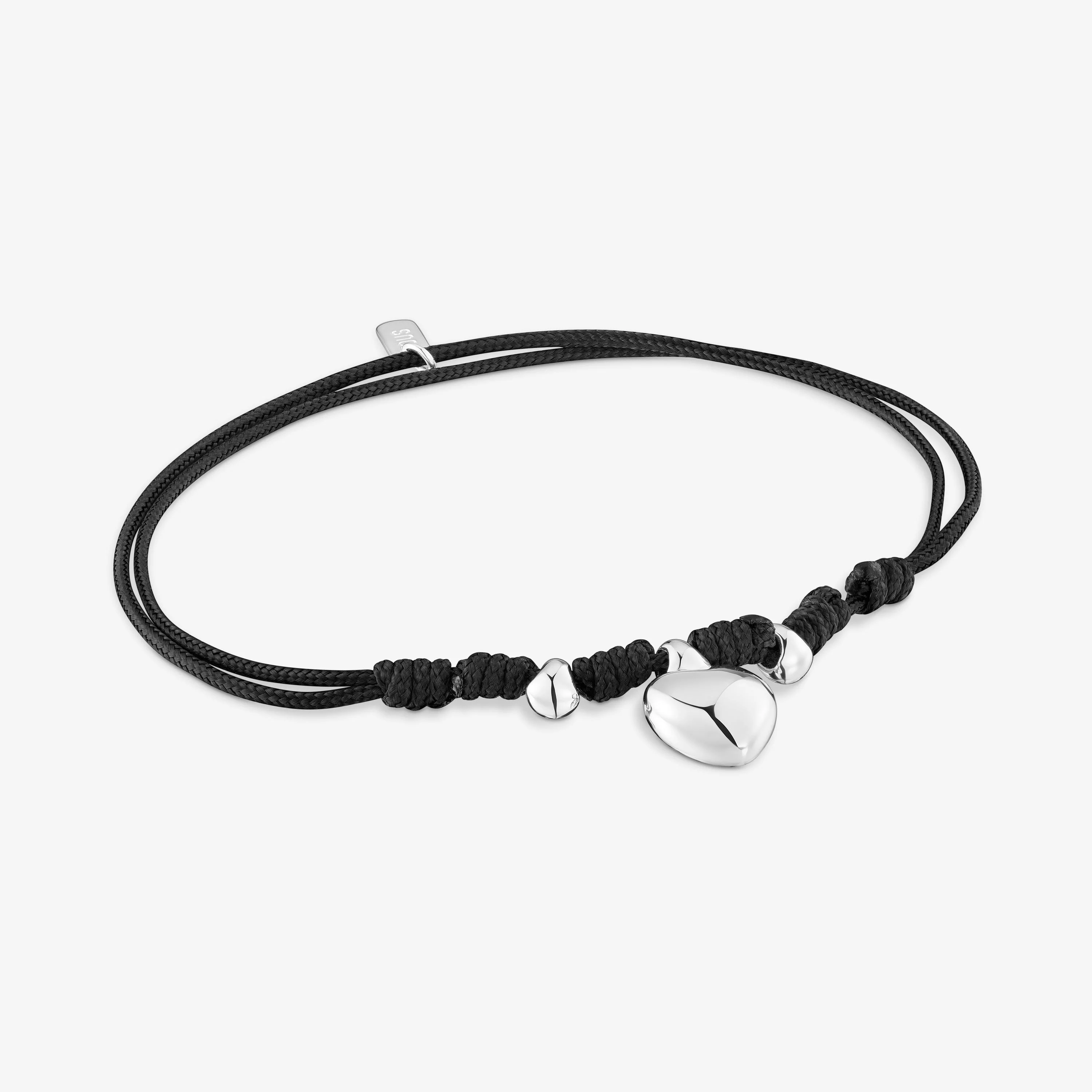 Silver and black nylon Bracelet TOUS Flechazo - 1