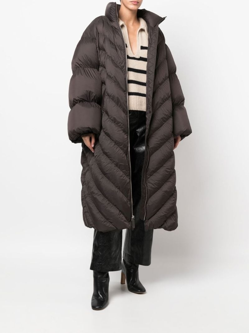 padded oversized coat - 2