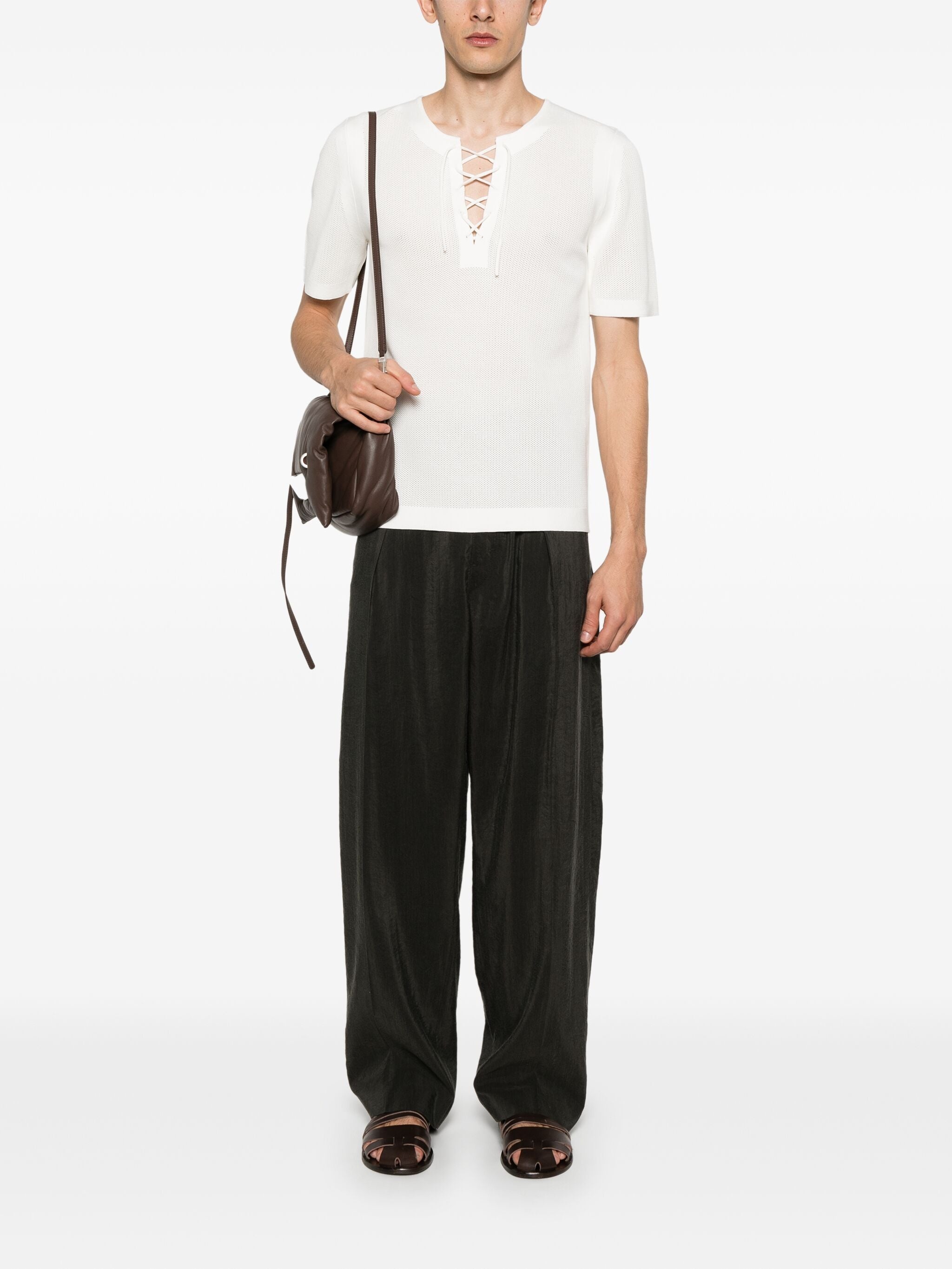 Open-knit T-shirt - 4