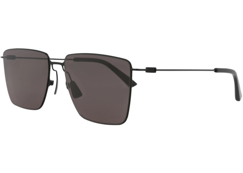 Bottega Veneta Bottega Veneta Square-Frame Metal Sunglasses Black Black Grey (BV1267S-30014575-001) outlook