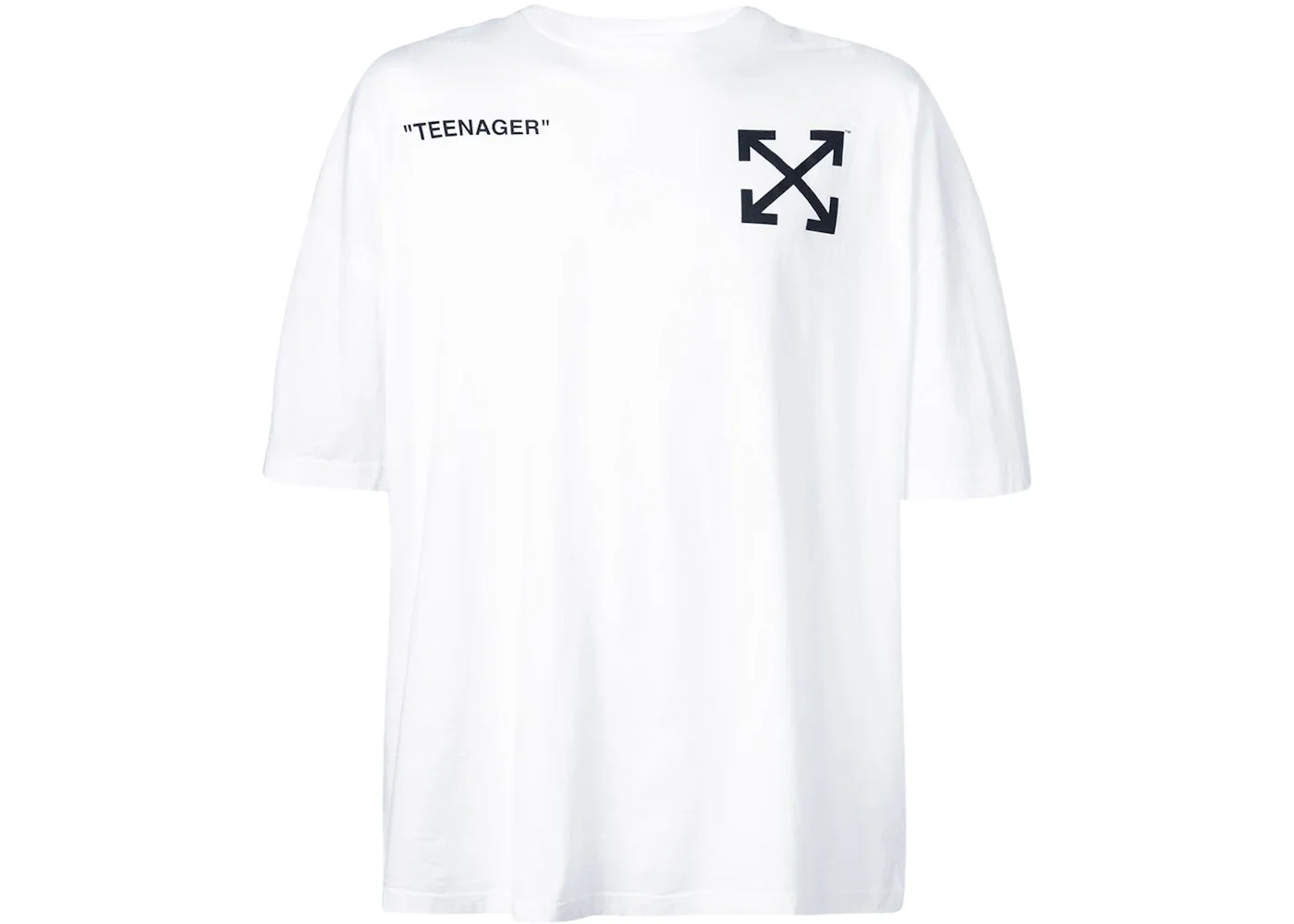 OFF-WHITE Oversized Flamed Bart T-Shirt White/Multicolor - 1