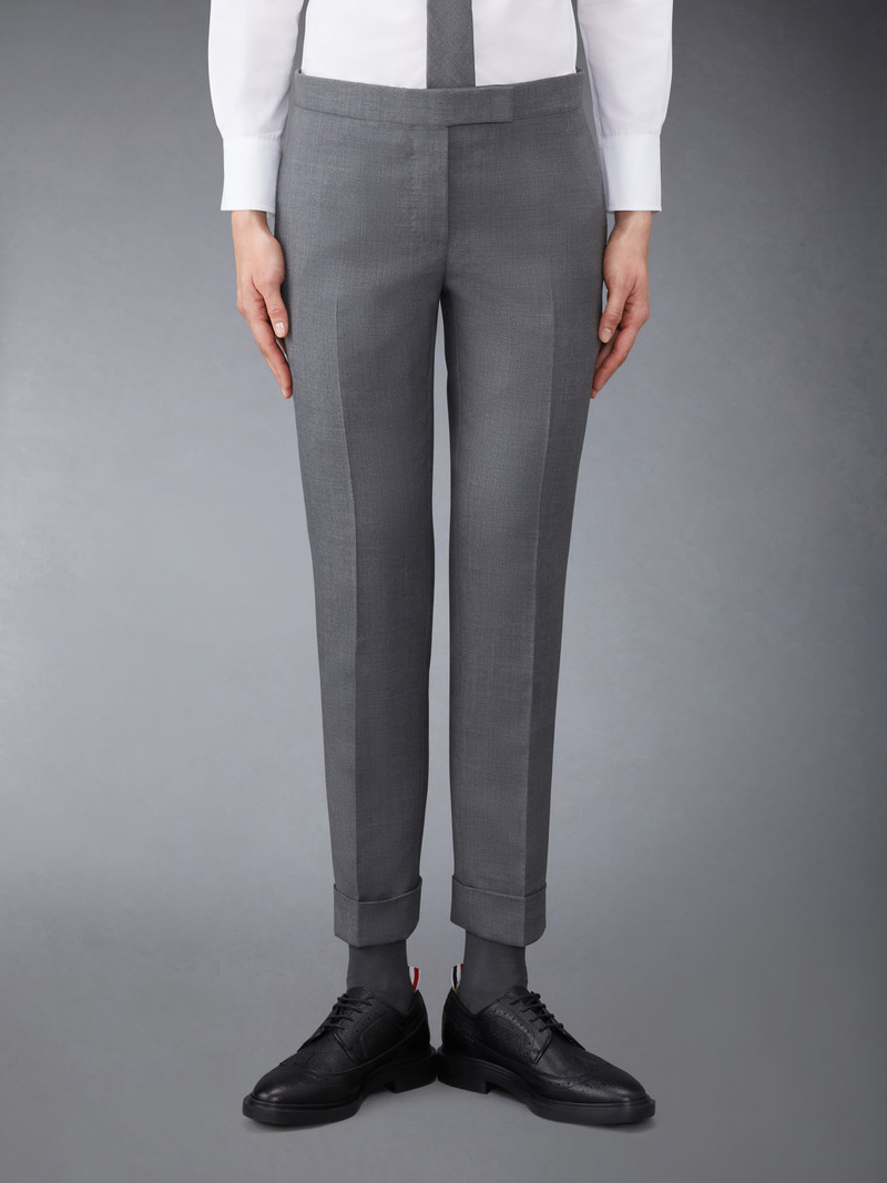 Super 120s cropped wool trousers 1