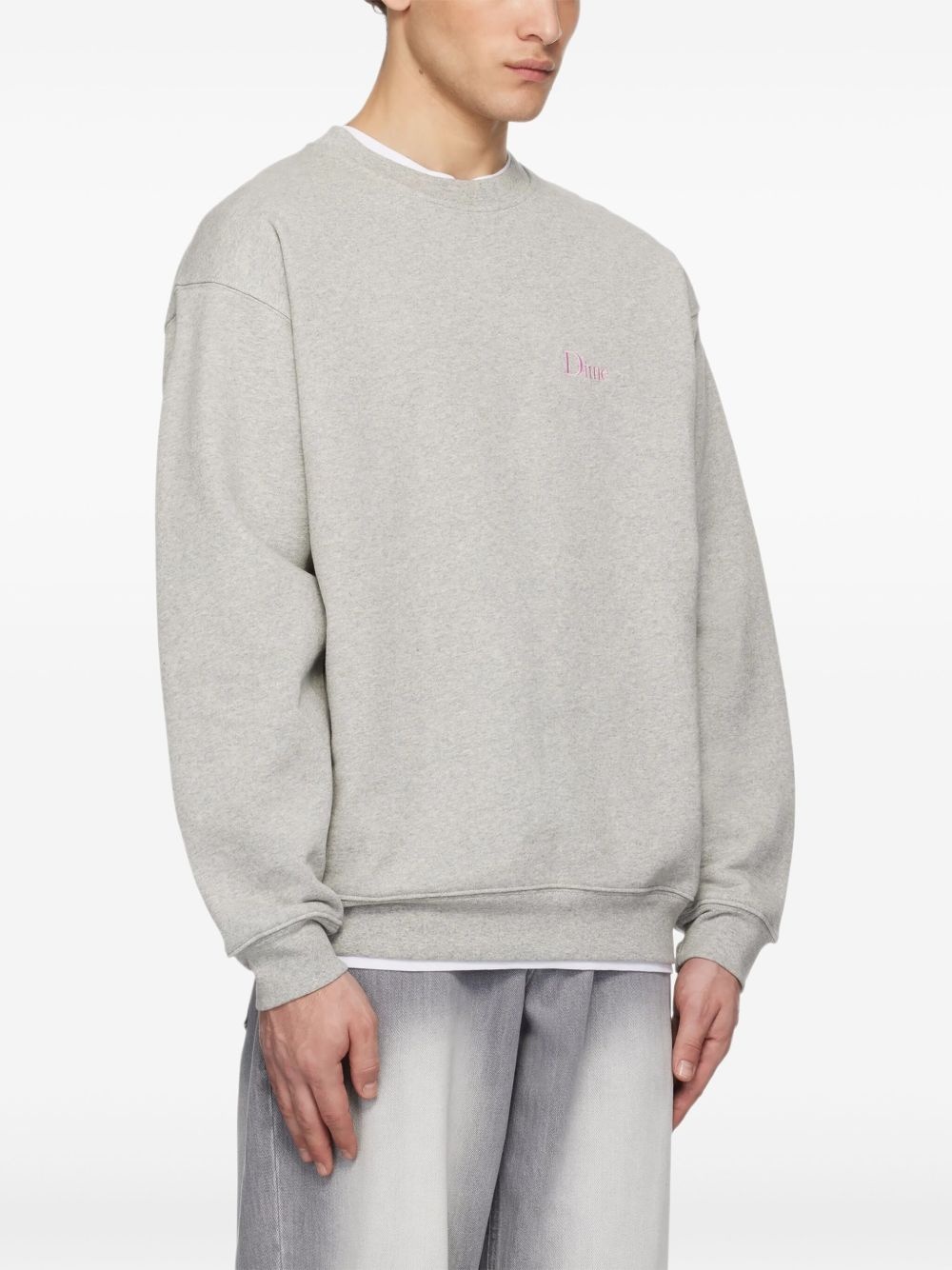 logo-embroidered sweatshirt - 3
