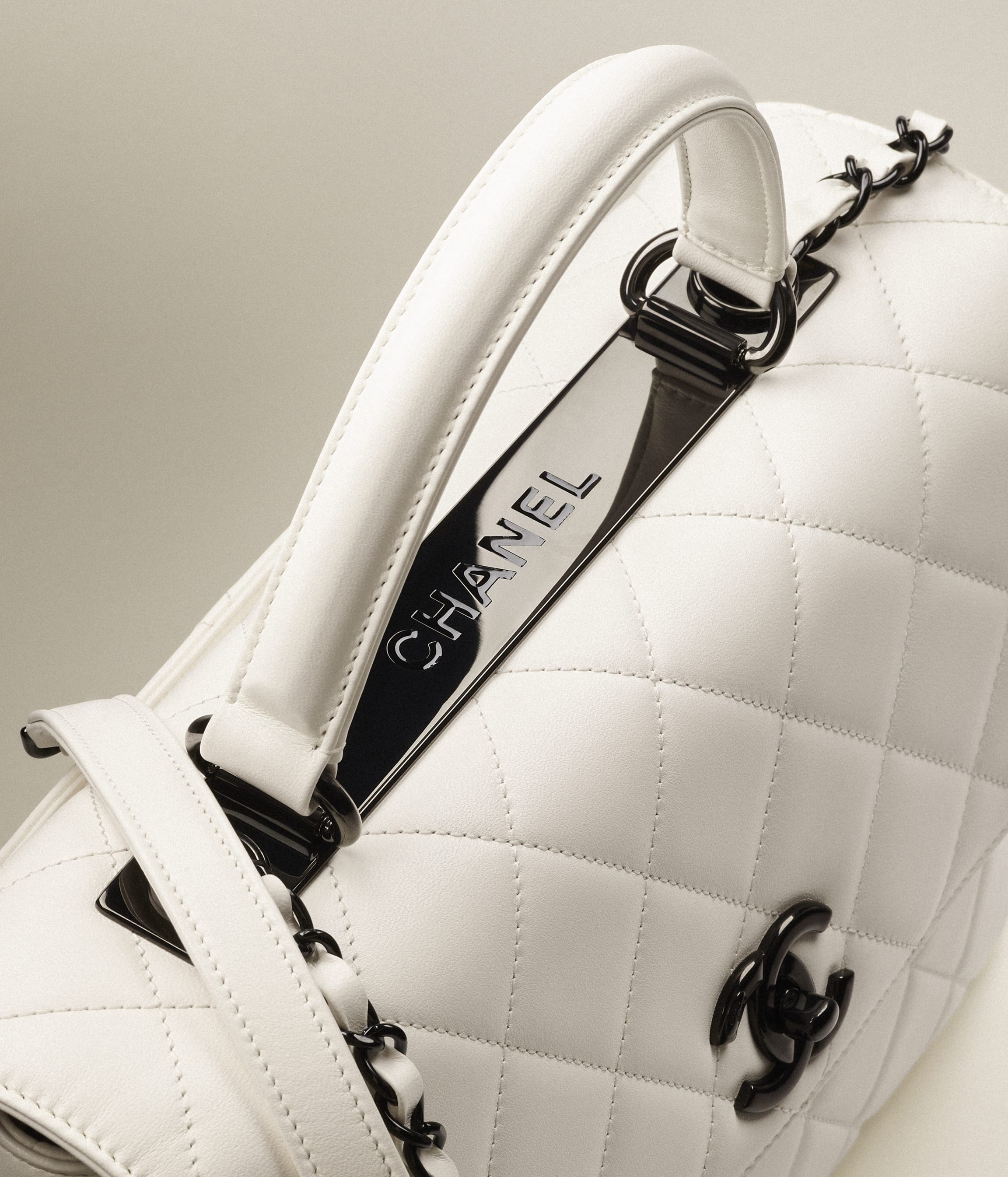 Large Flap Bag with Top Handle - 4