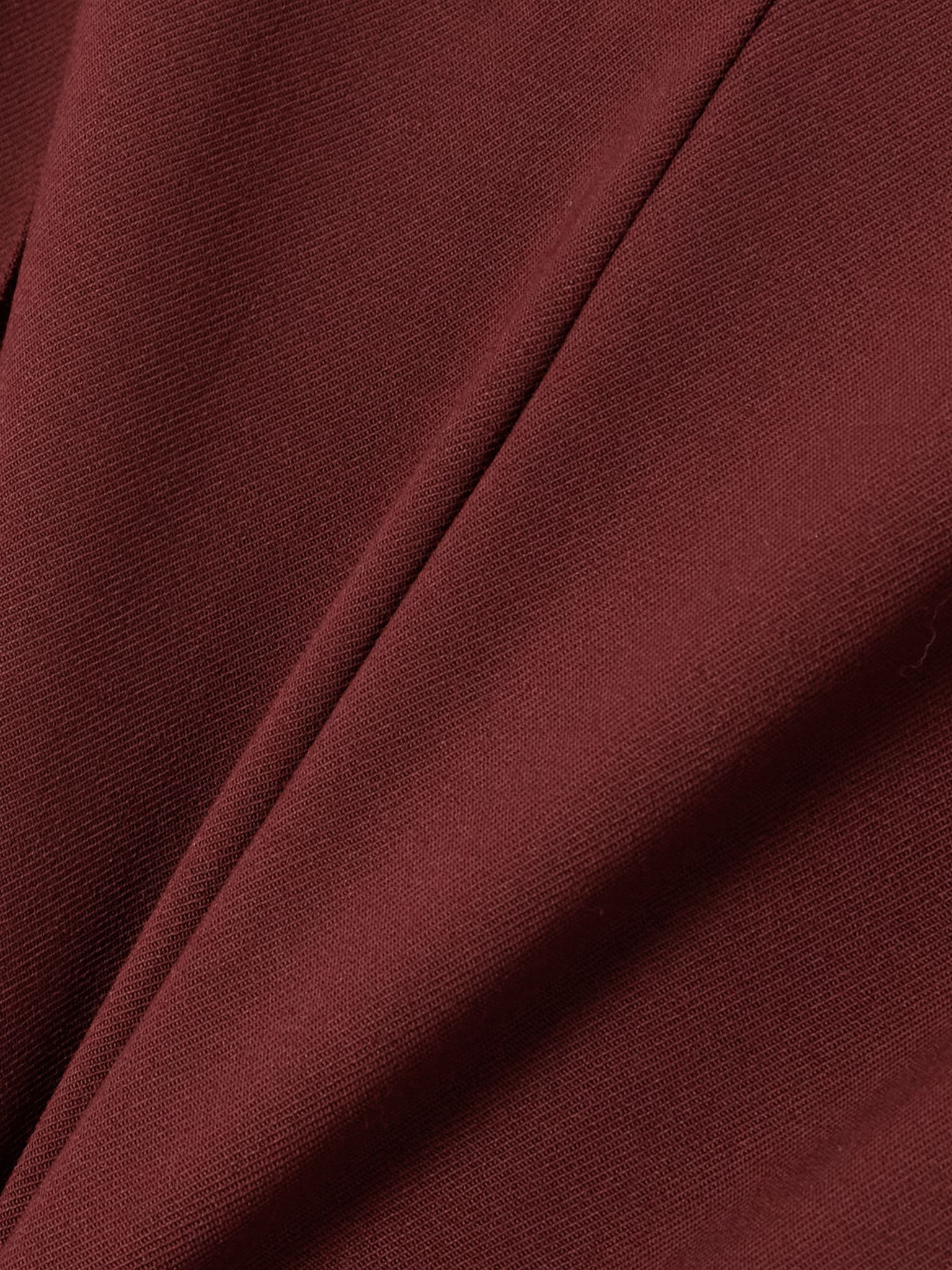 Malka wool-blend twill skinny pants Burgundy - 5