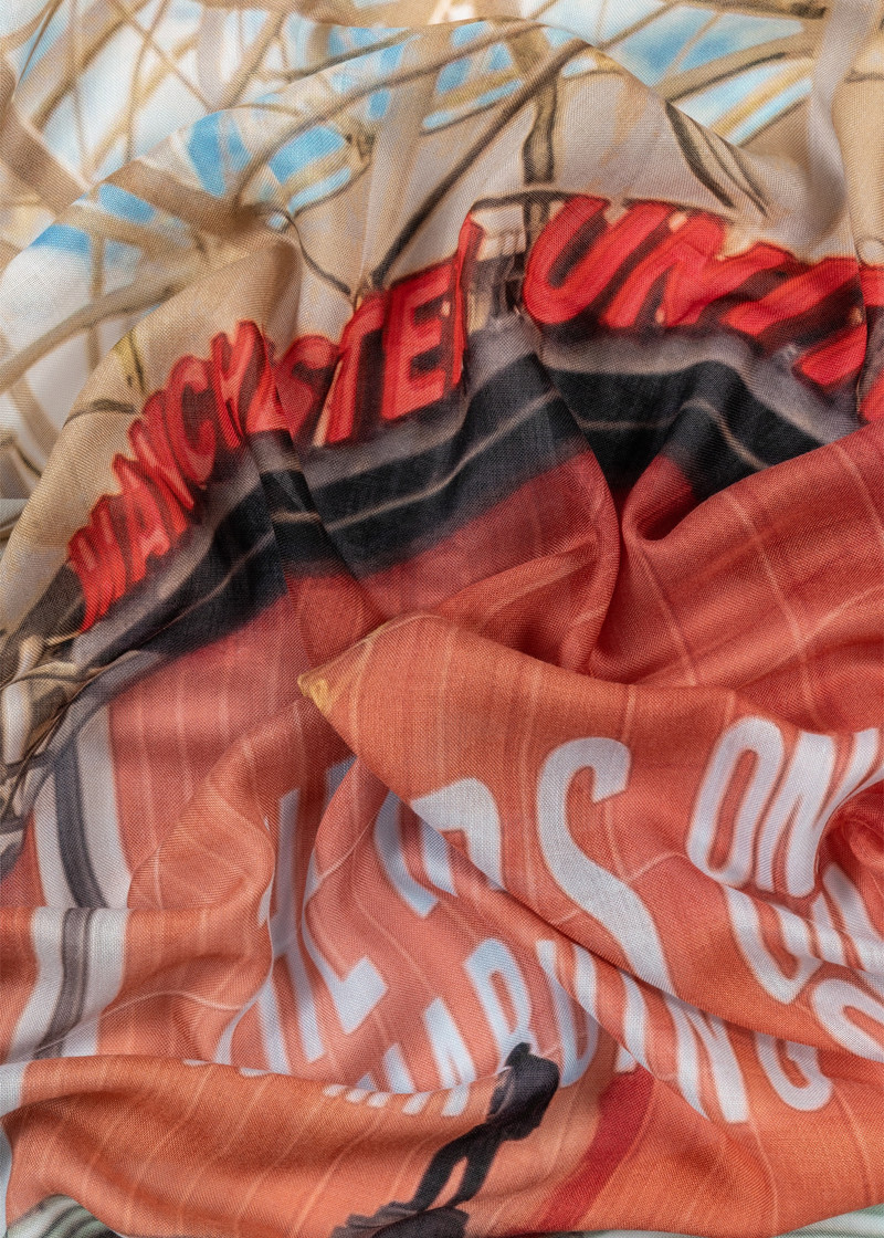 Paul Smith & Manchester United - 'Stadium' Print Scarf 3