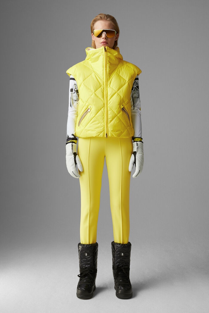 Marla Quilted waistcoat in Yellow - 4