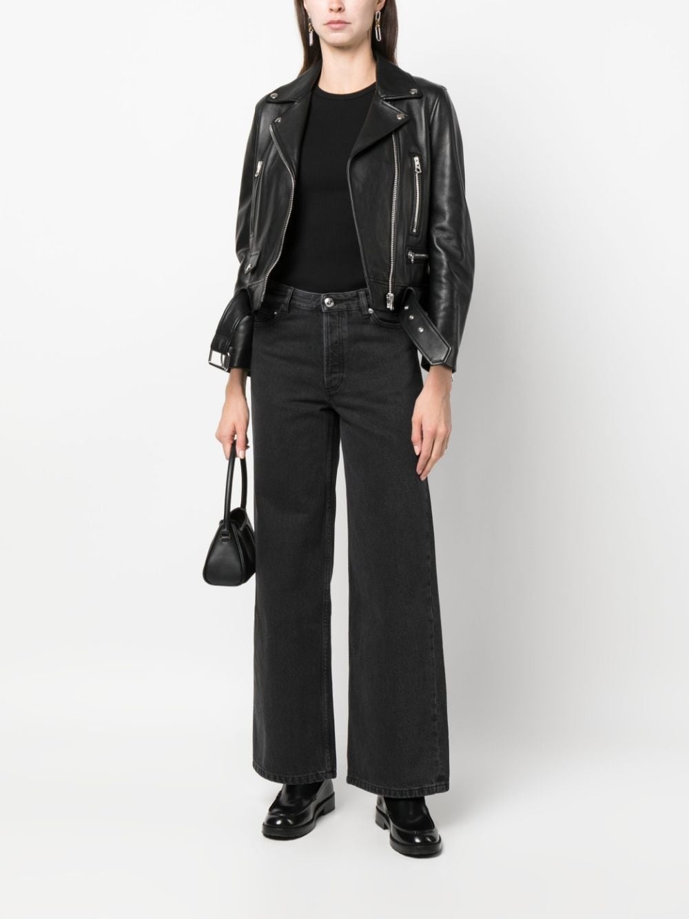 mid-rise cropped jeans - 2