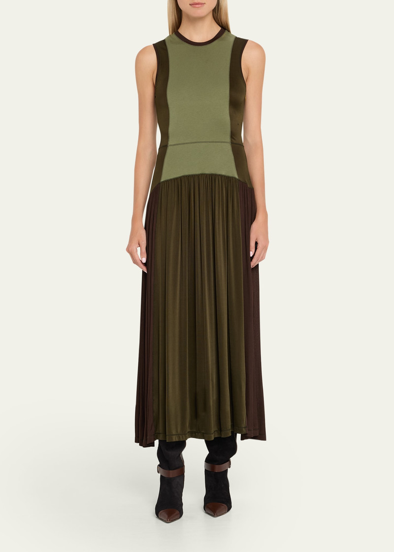 ULLA JOHNSON Amaliya Sleeveless Color Block Dress outlook