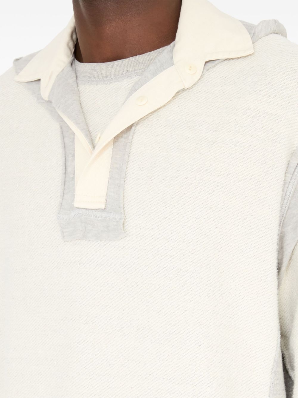 textured-finish polo shirt - 7