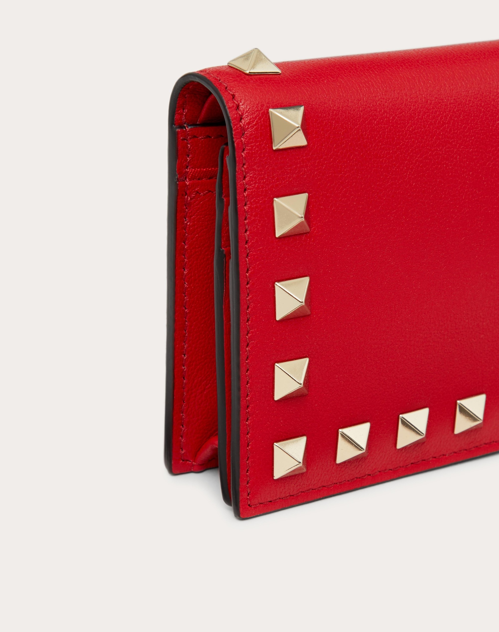 SMALL ROCKSTUD CALFSKIN WALLET - 2