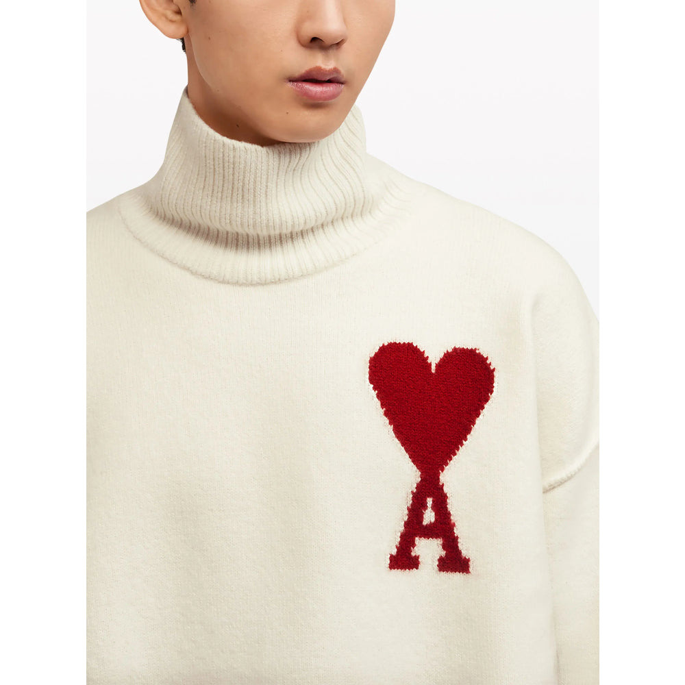 Ami Paris White Sweaters & Knitwear - Jumpers Men - 2