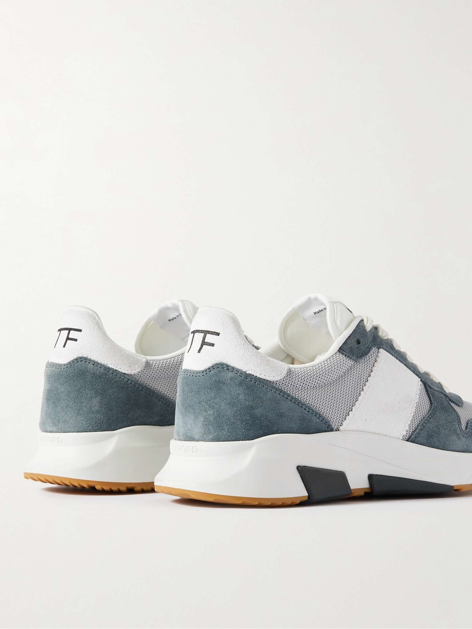 Jagga Suede and Mesh Sneakers - 5
