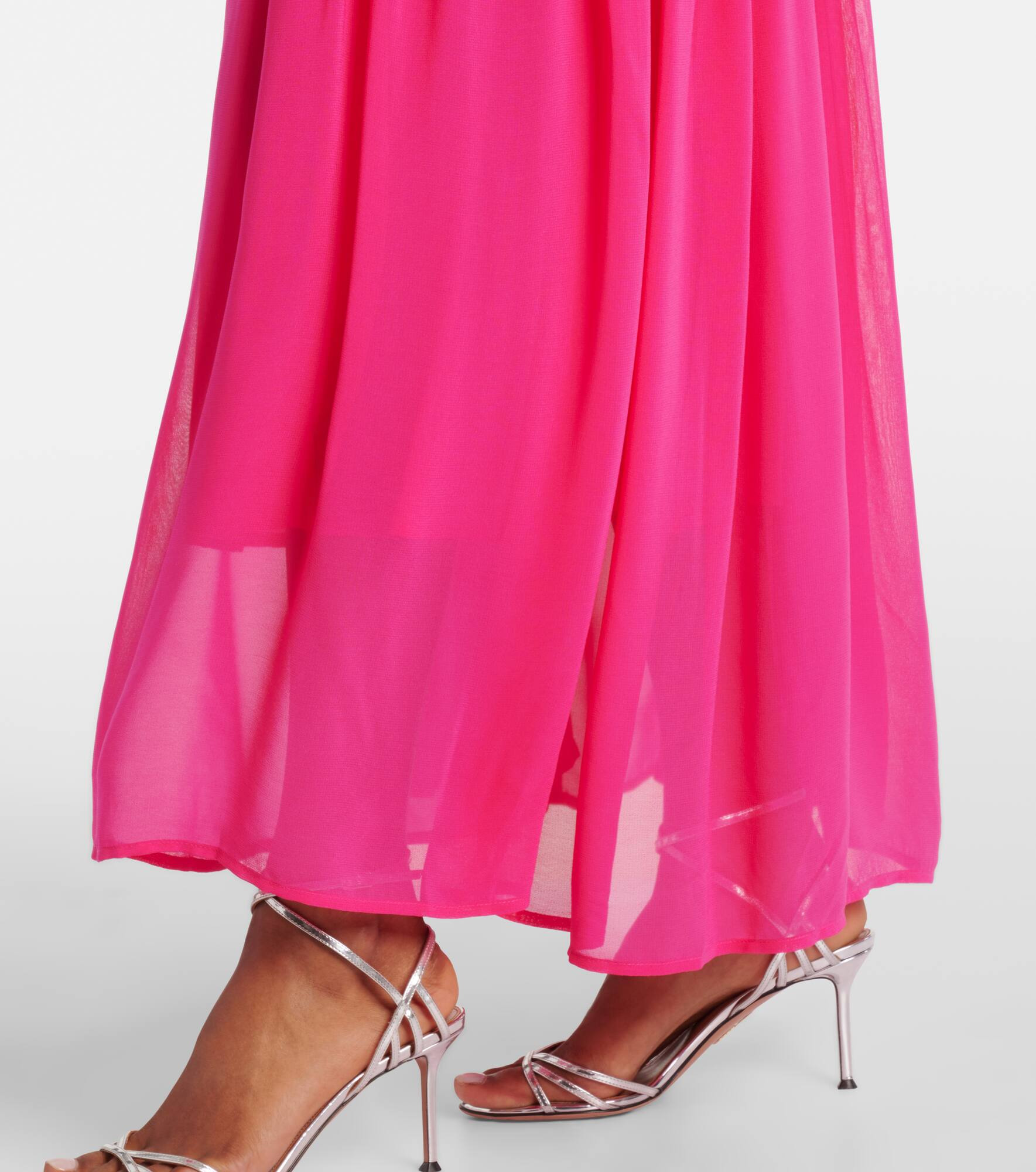 Pink Flower halterneck maxi dress - 5