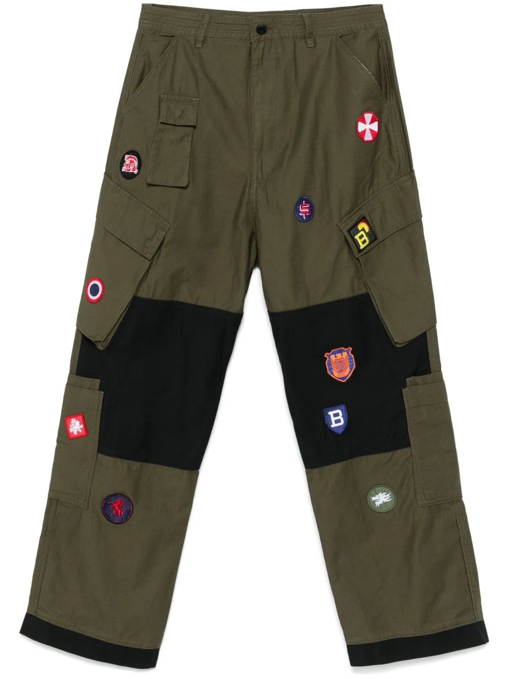 patch cargo pants - 1