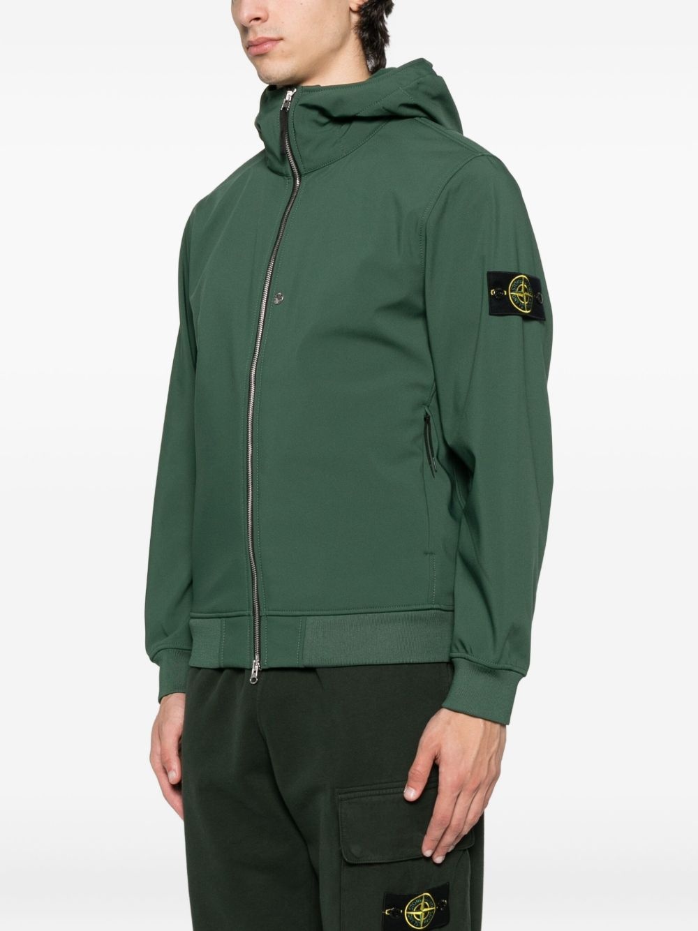 Q100004 hooded zip-front jacket - 3
