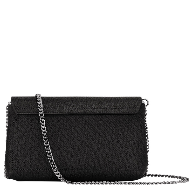 Roseau Clutch Black - Leather 4