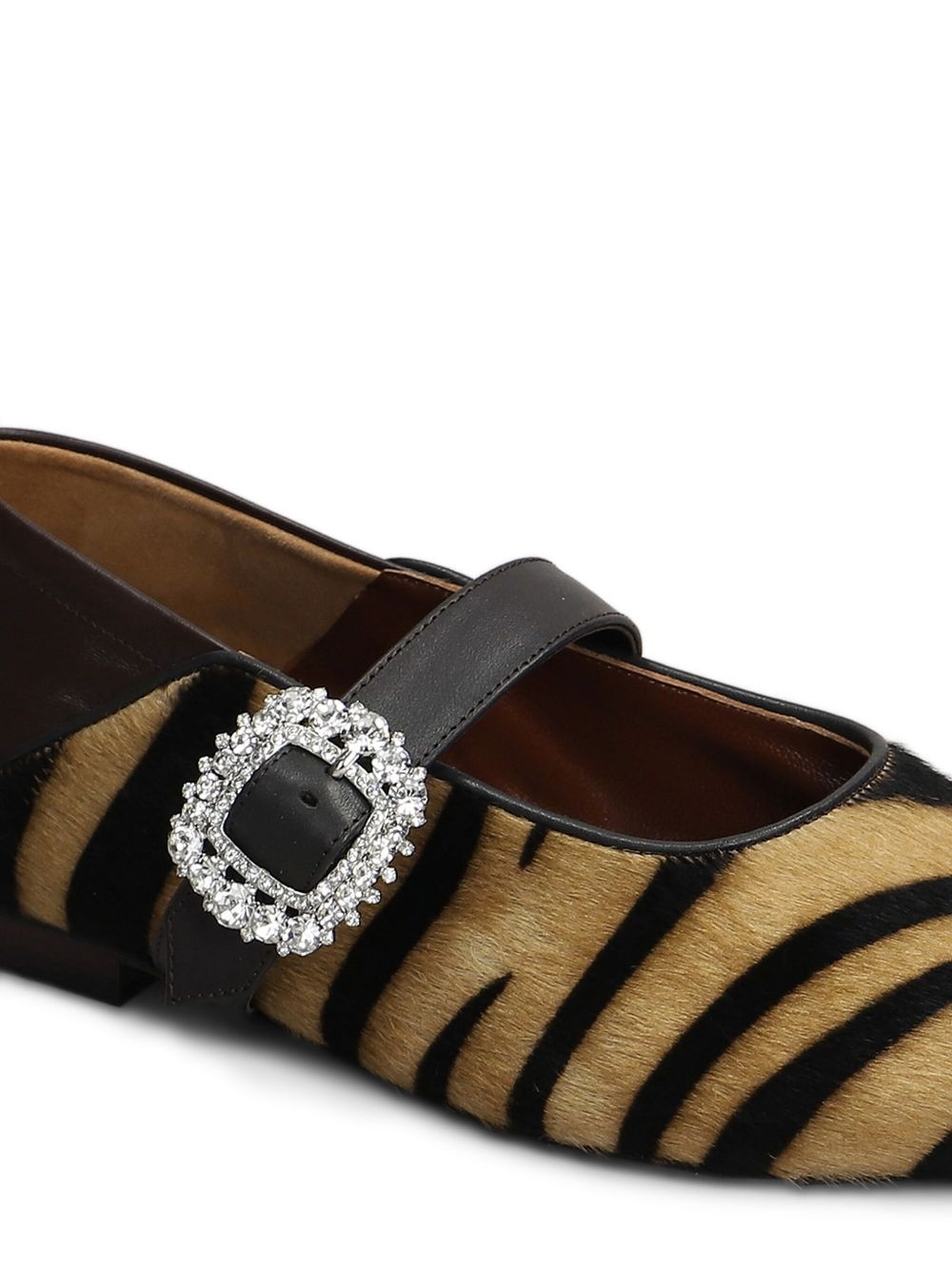 animal-print ballerina shoes - 5