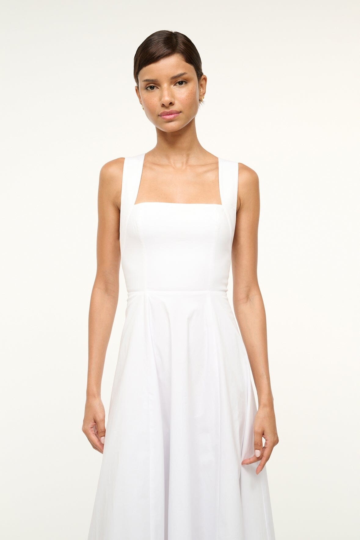 STAUD TERESA DRESS WHITE - 4