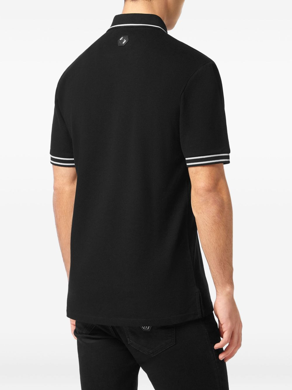 crystal-embellished polo shirt - 3