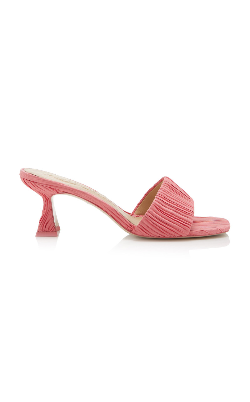Aria Plisse Sandals pink 1