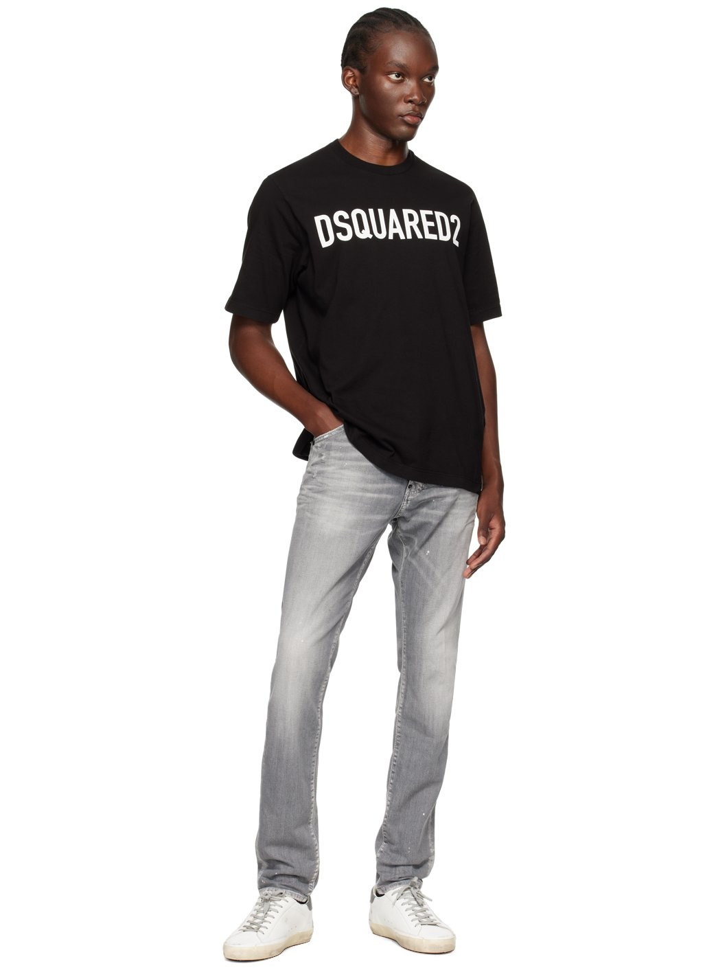 Black Loose Fit T-Shirt - 4