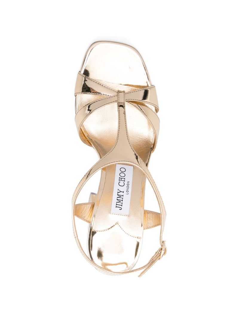 Kesia T-strap leather sandals 4
