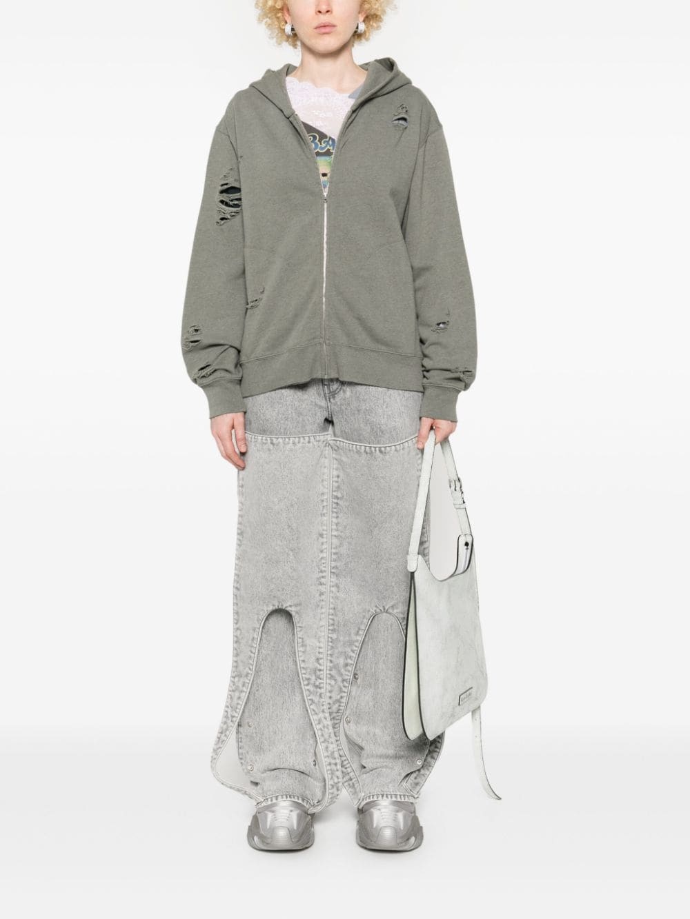 zip-up hoodie - 2