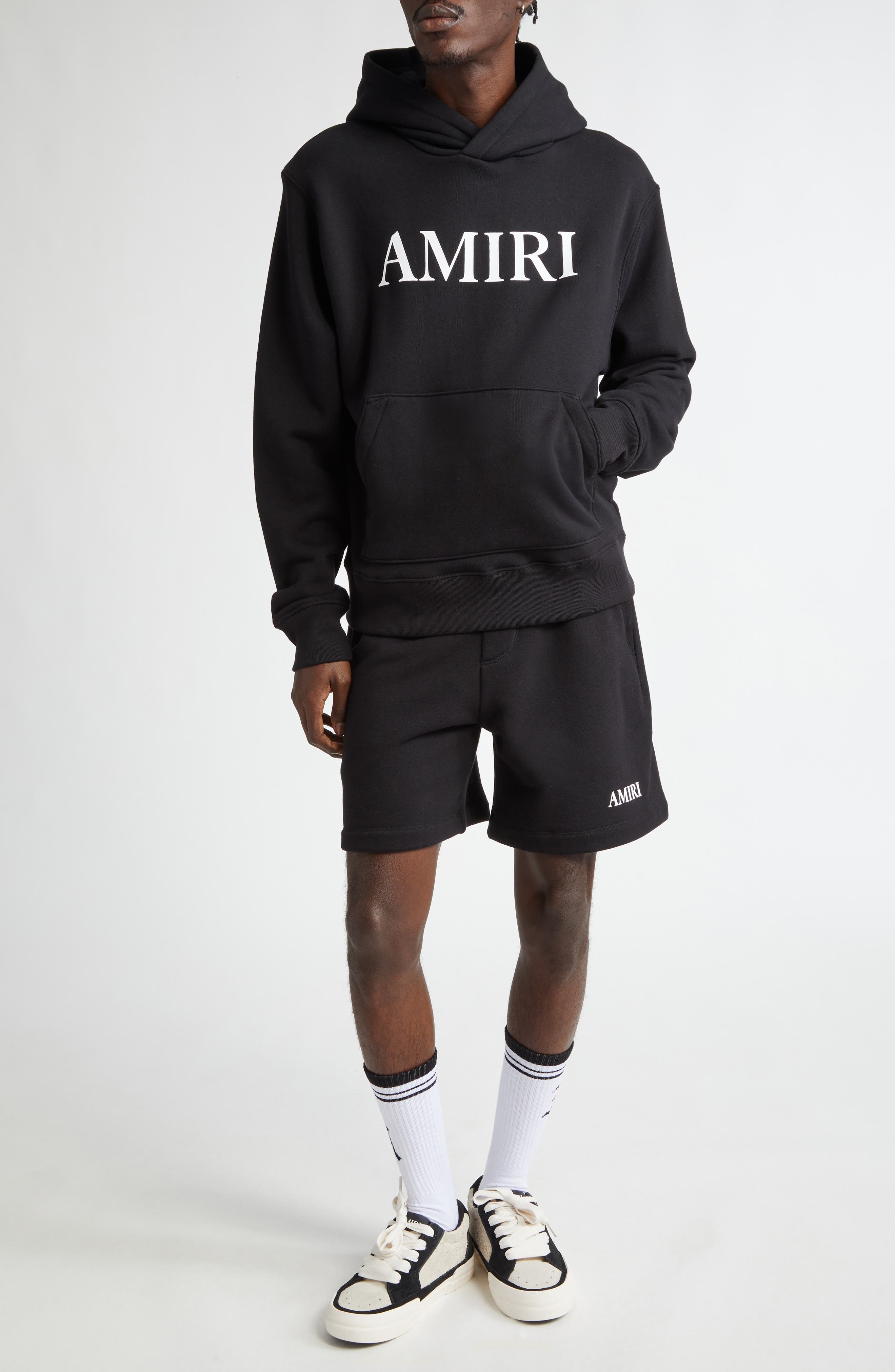 AMIRI Core Logo Cotton Knit Shorts in Black at Nordstrom - 2