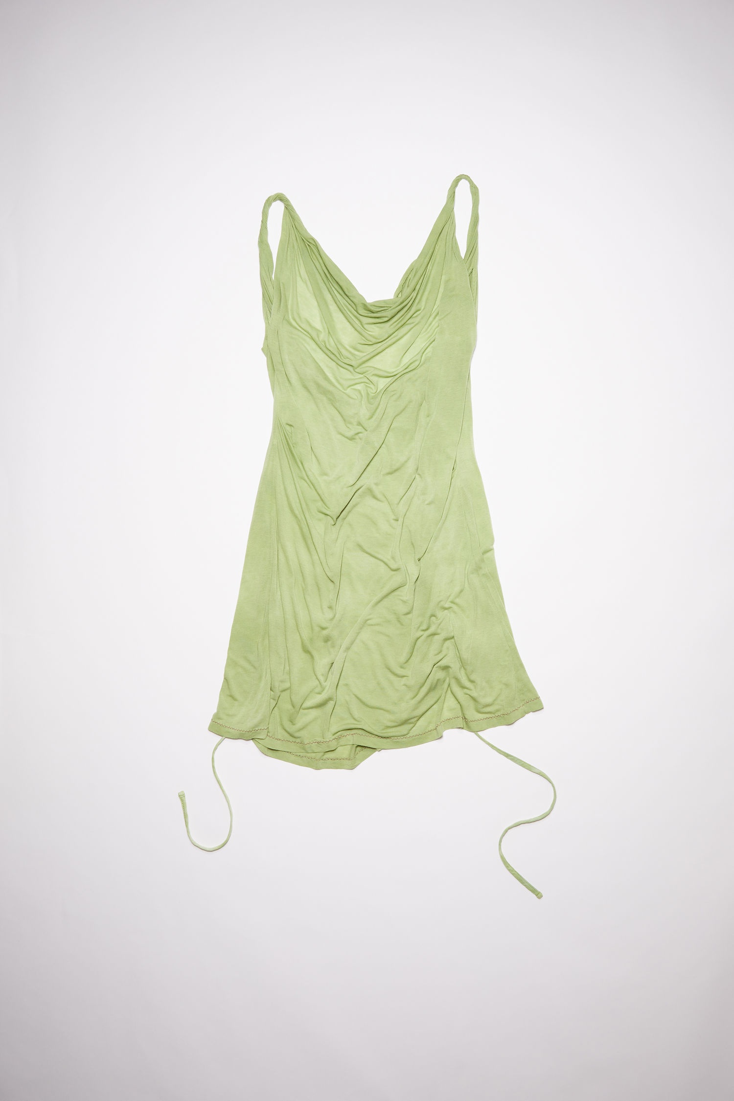 Asymmetric dress - Apple green - 5