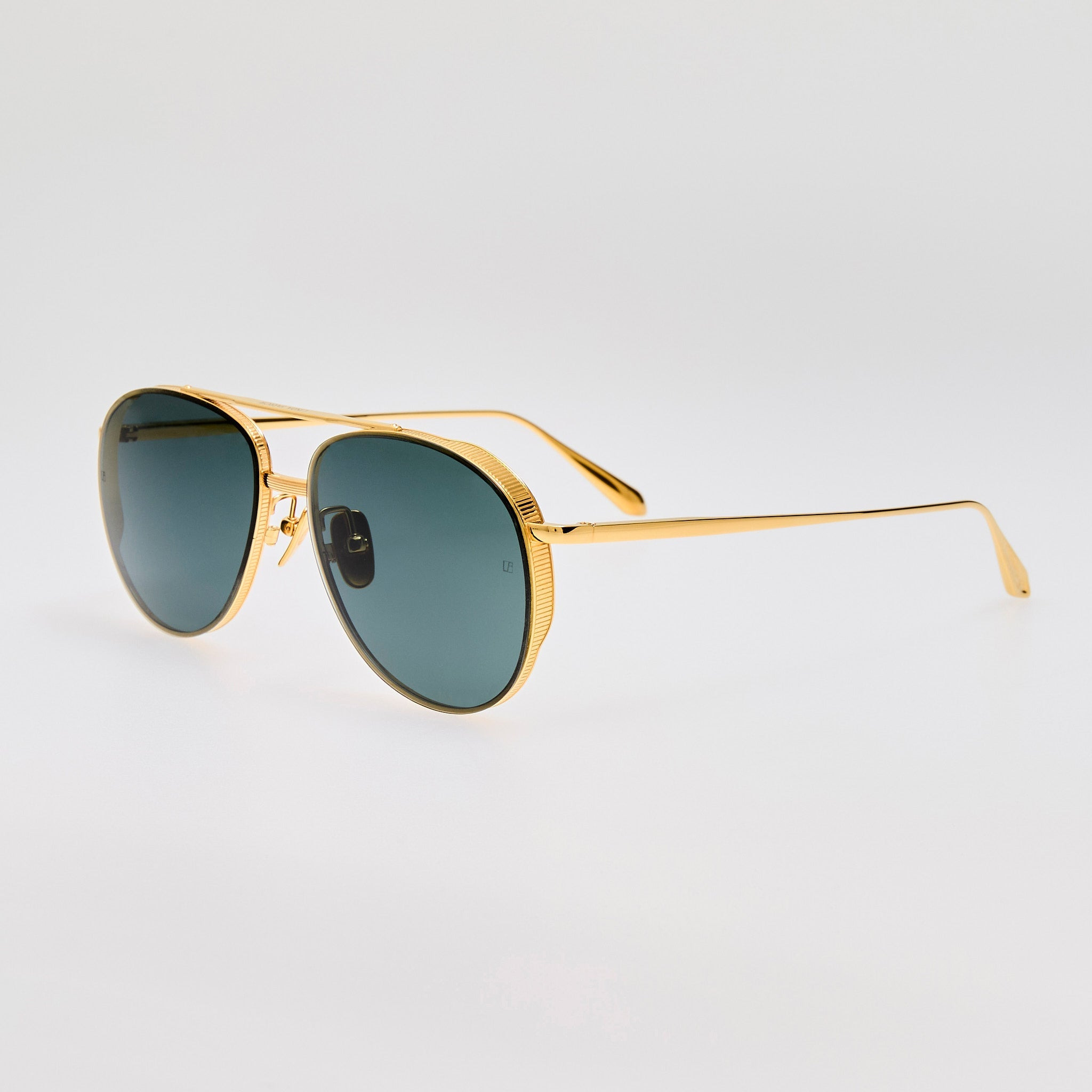Meret Sunglasses in Green and Gold - 2