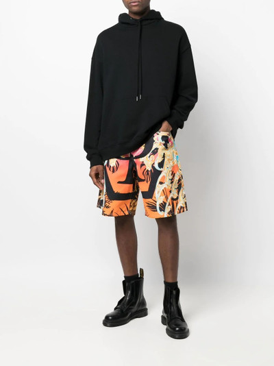 PHILIPP PLEIN all-over baroque-print shorts outlook