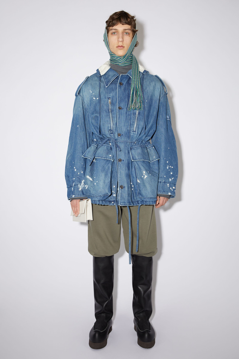 Acne Studios Denim parka - Mid Blue outlook