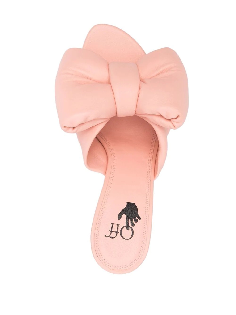 bow-detail padded mules - 4