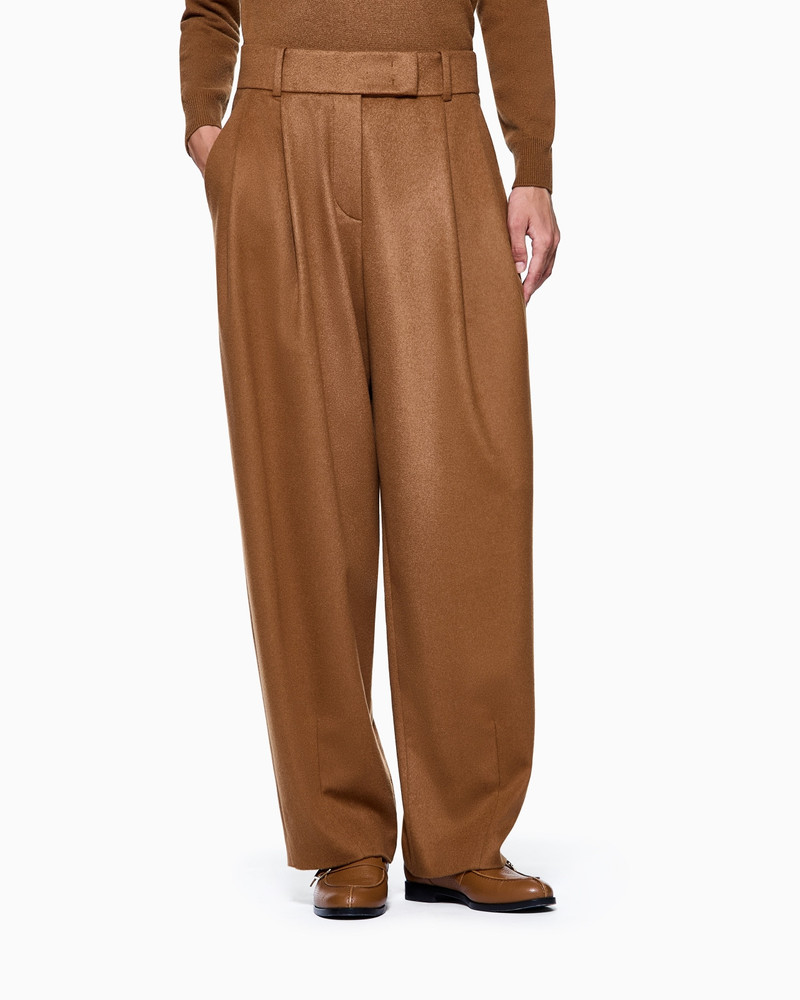 DOUBLE-PLEAT, VICUÑA WOOL TROUSERS 4