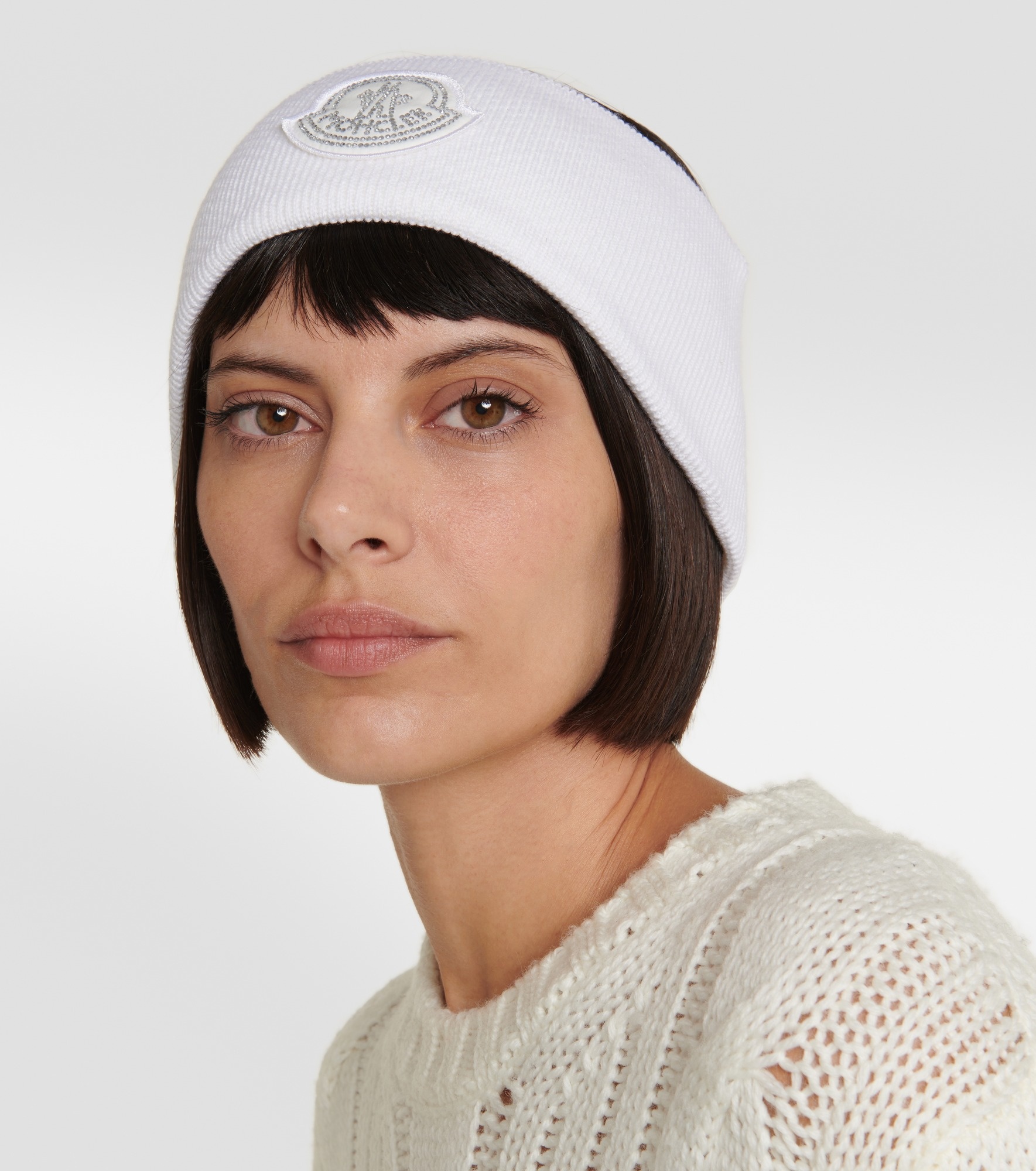 moncler logo headband