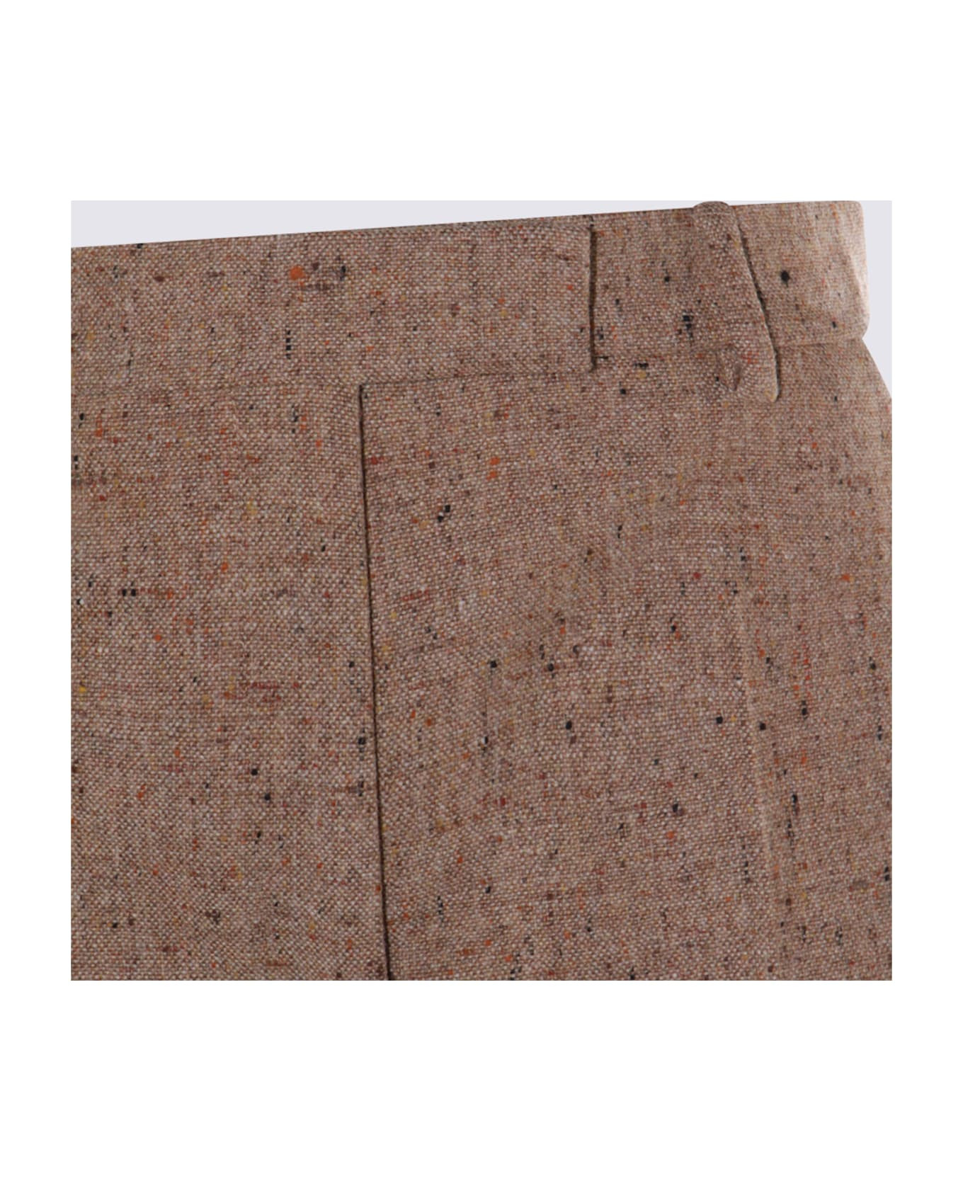 Beige Cotton Pants - 3