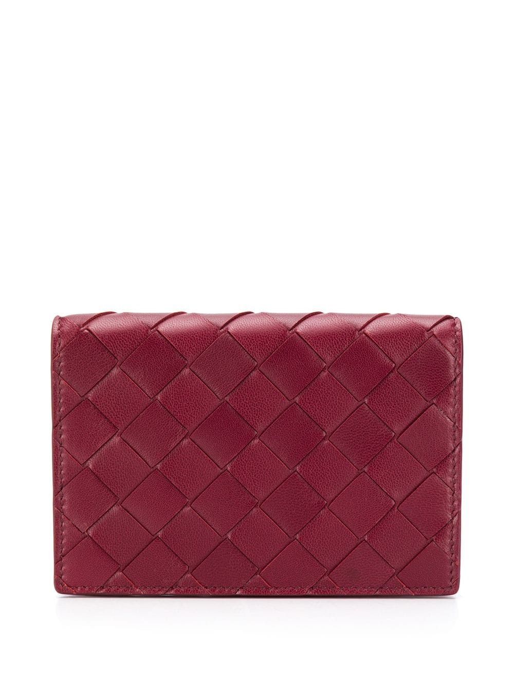 intrecciato weave wallet - 2