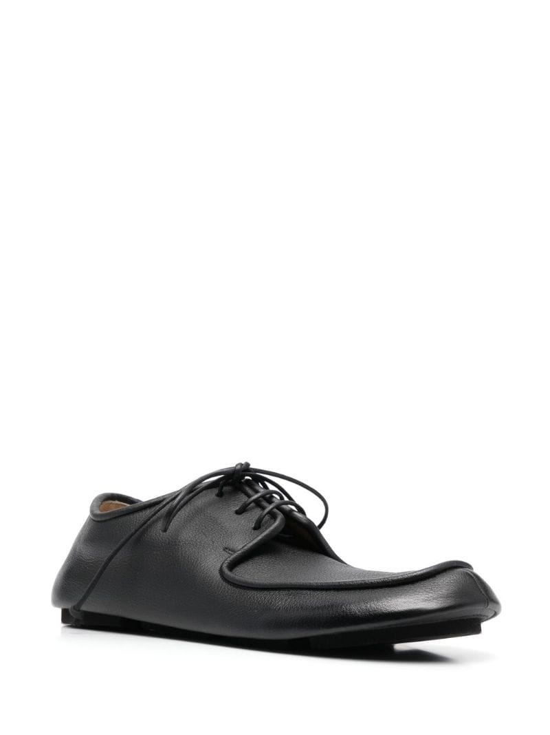 lace-up leather derby shoes - 2