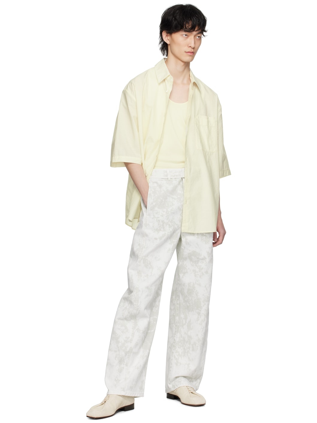 Yellow Double Pocket Shirt - 4