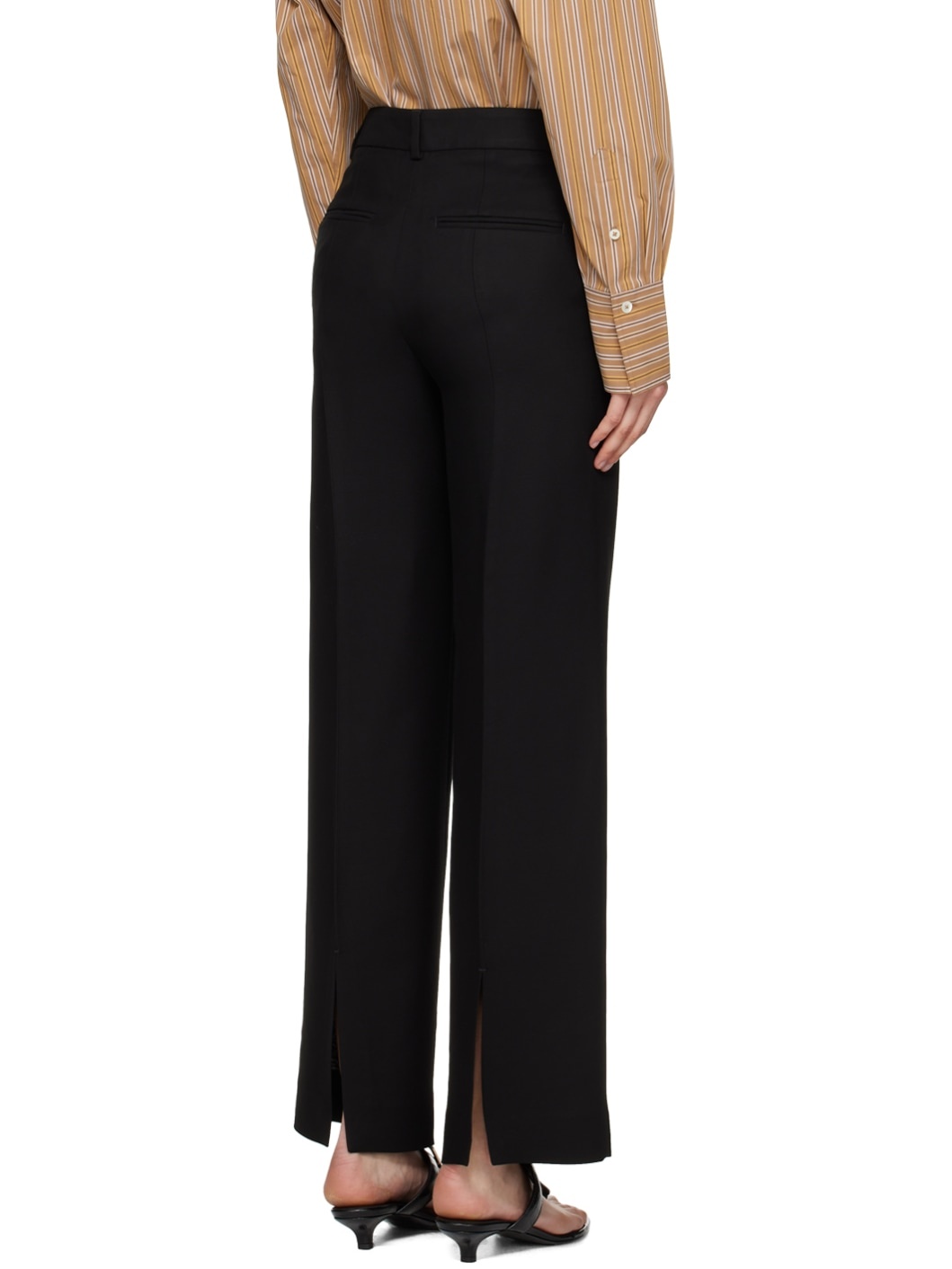 Black Relaxed Trousers - 3