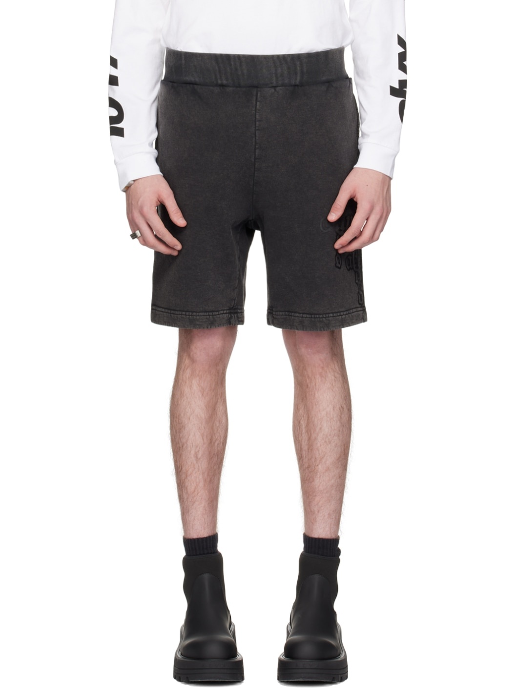 Black Cross Shorts - 1
