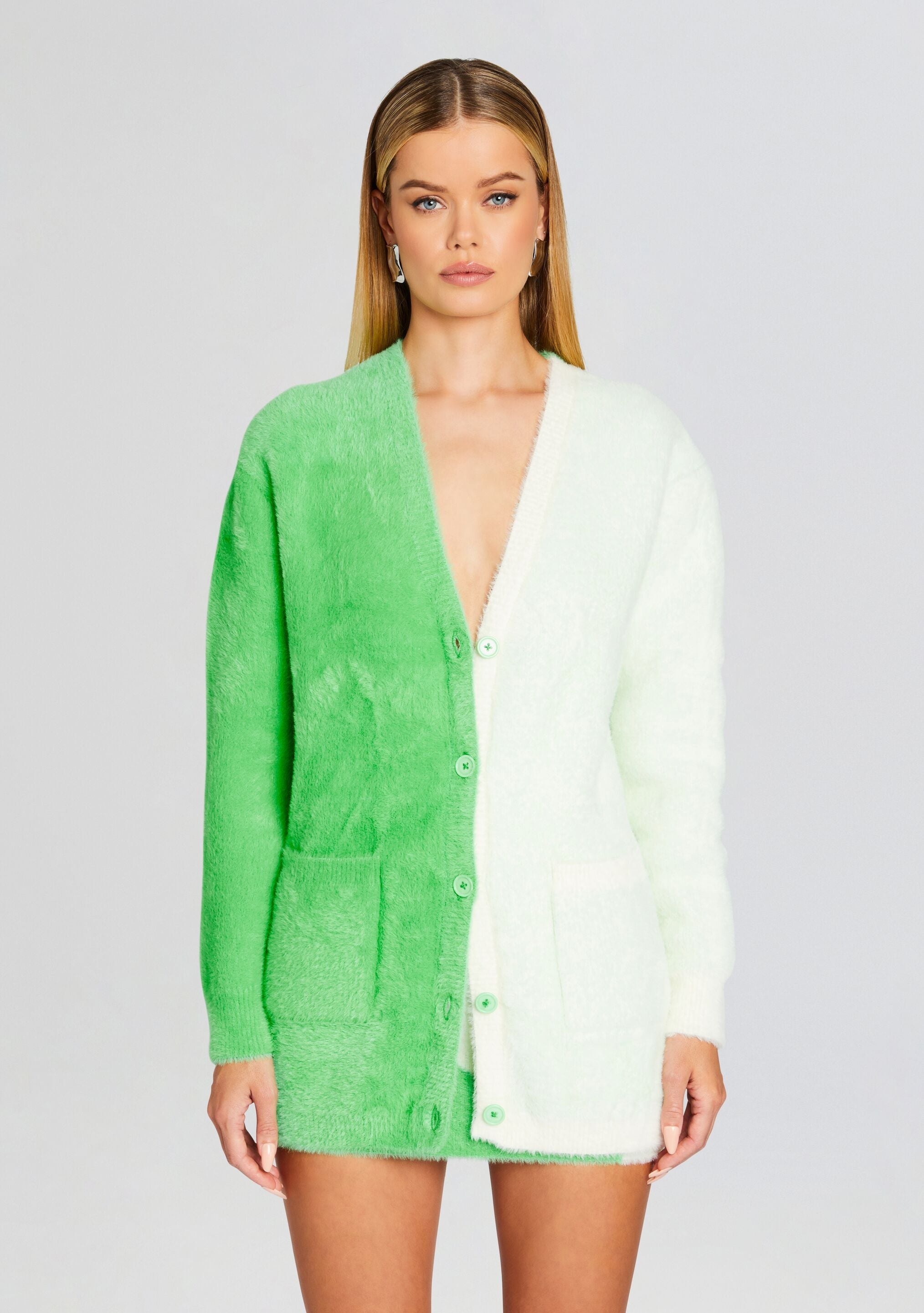 PEPPER FUZZY CARDIGAN - 1
