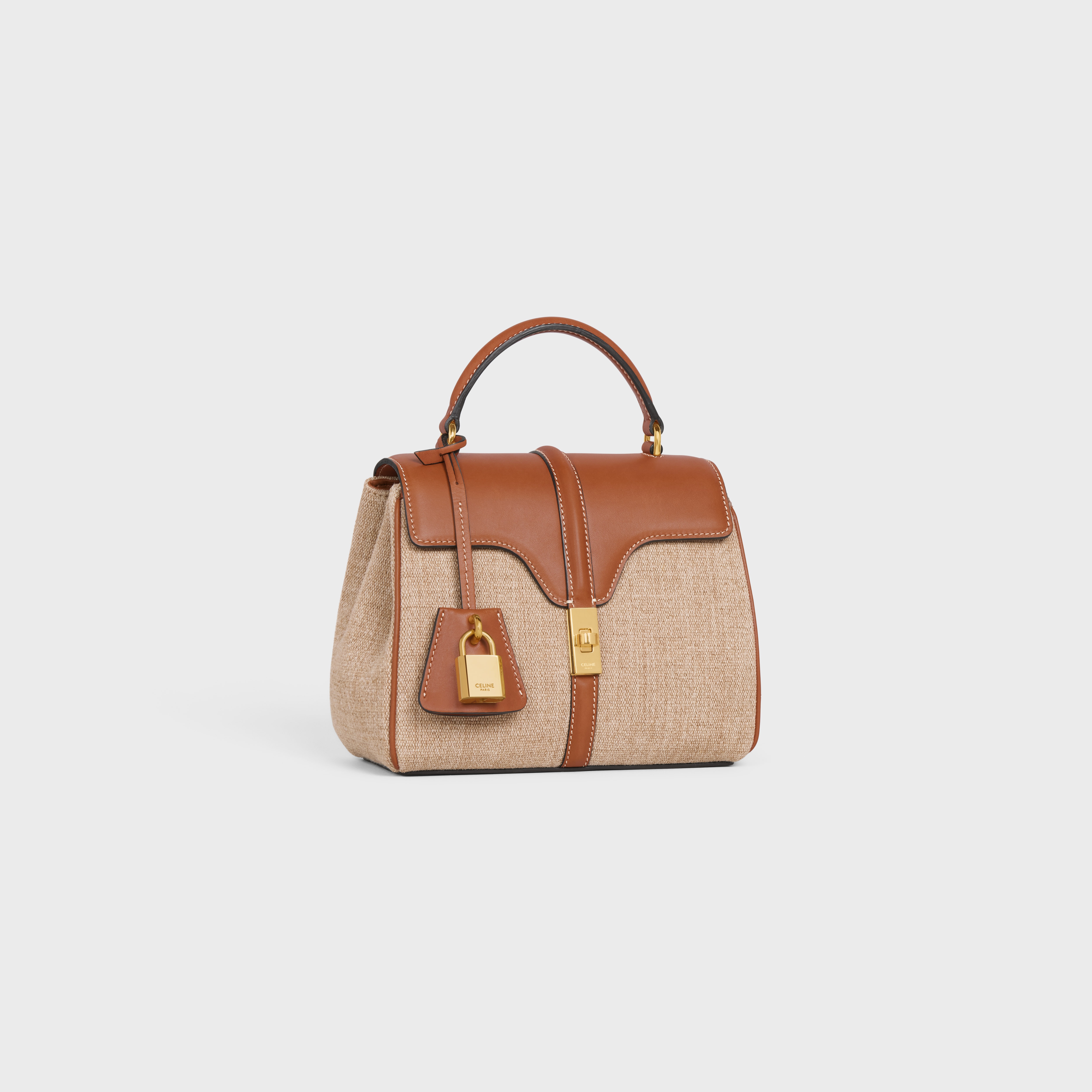 MINI 16 in Textile and natural Calfskin - 2